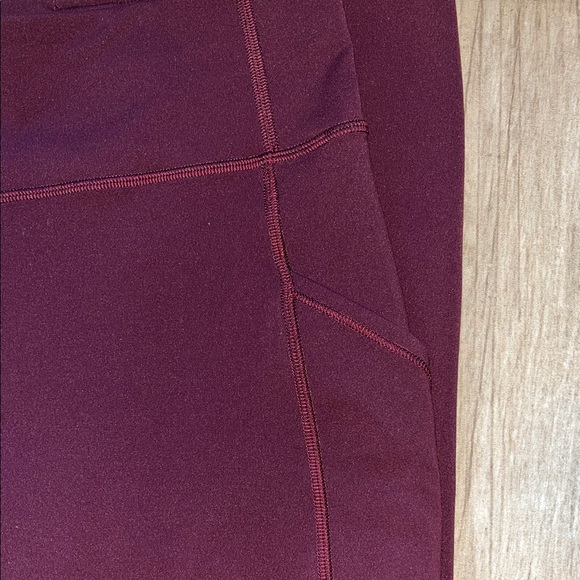 Lululemon High Rise Pocket Leggings Wine Red | Size 8 - Picture 5 of 7